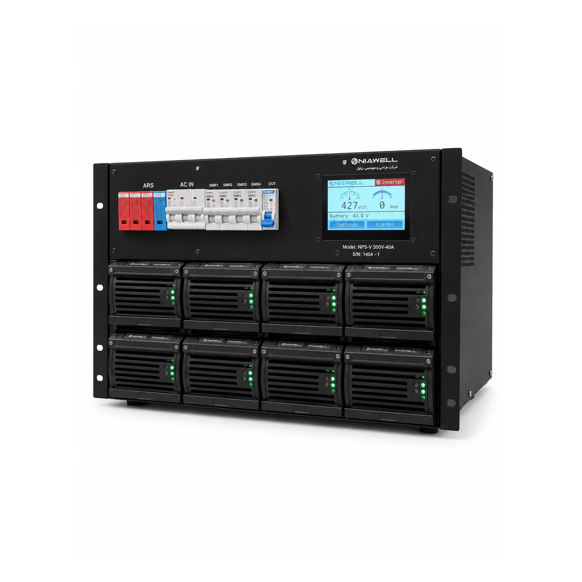 Industrial DC power supply (high voltage) - angle view