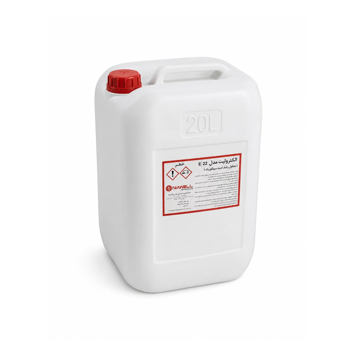 Electrolyte for Nickel-Cadmium (Ni-Cd) Batteries - angle view