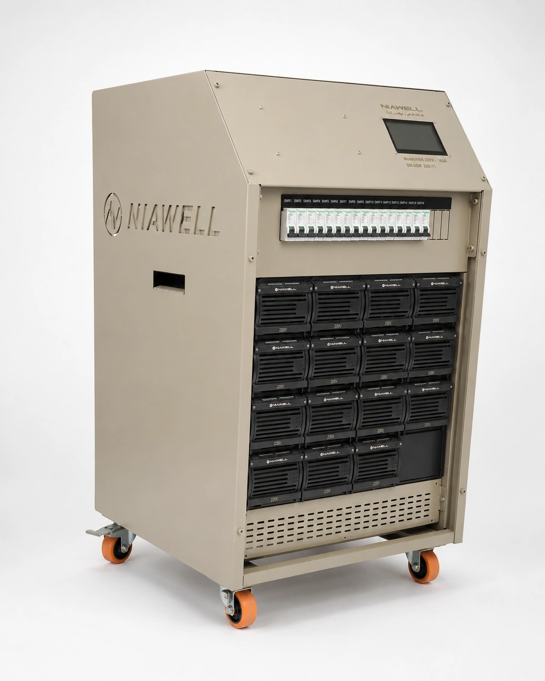 NPS-V 220V-160A mobile cabinet - left angle view