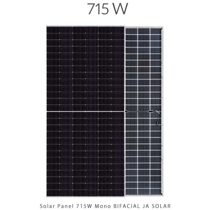 پنل خورشیدی 715 وات مونو کریستال مدل بایفشیال N-Type برند JA SOLAR