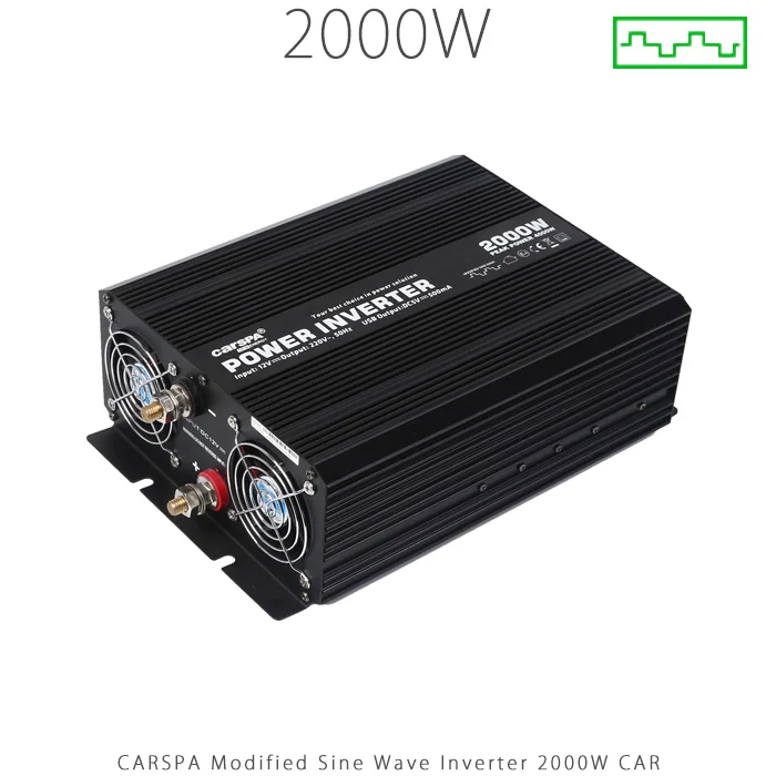 اینورتر شبه سینوسی 2000 وات مدل CAR2000 برند CARSPA