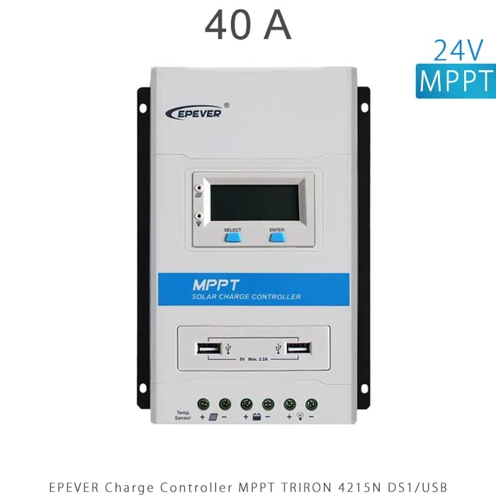 شارژ کنترلر 40 آمپر 24 ولت MPPT مدل TRIRON 4215N برند EPEVER