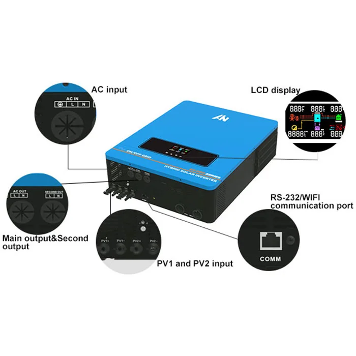 تصویر 4: سانورتر 8.2KW و 48V مدل EX-PRO-8200 برند Anern