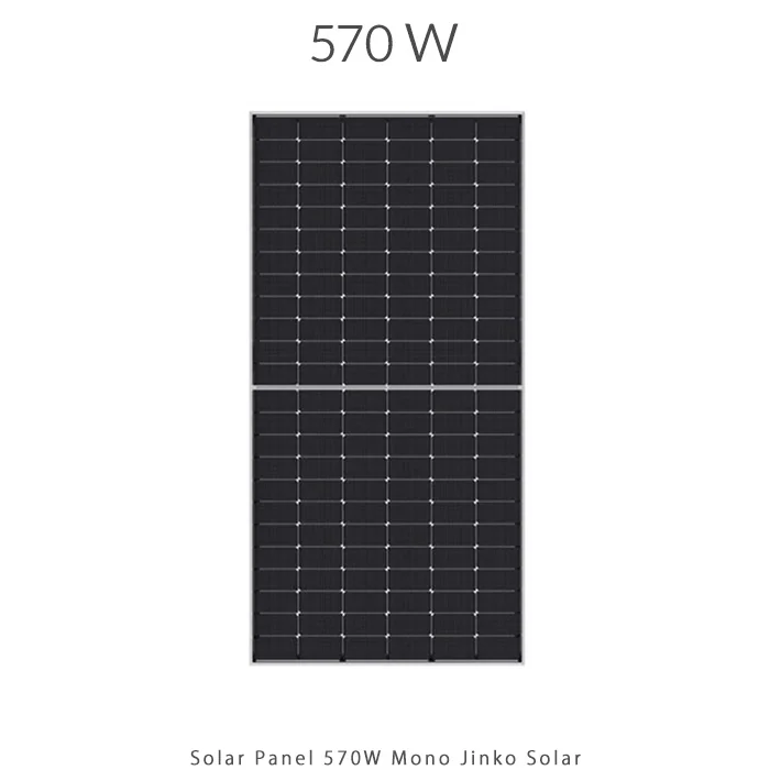 پنل خورشیدی 570 وات مونو کریستال مدل بایفشیال N-Type برند JINKO SOLAR