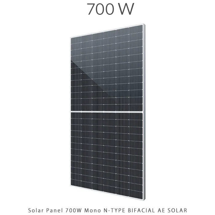 پنل خورشیدی 700 وات مونو کریستال مدل بایفشیال N-Type TOPCON برند AE SOLAR