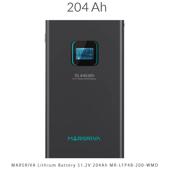باتری لیتیوم 10 کیلووات ساعت برند MARSRIVA مدل MR-LFP48-200-WMD