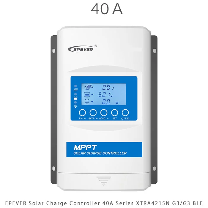 شارژ کنترلر 40 آمپر 12/24 ولت MPPT مدل XTRA4215N G3/G3 BLE برند EPEVER