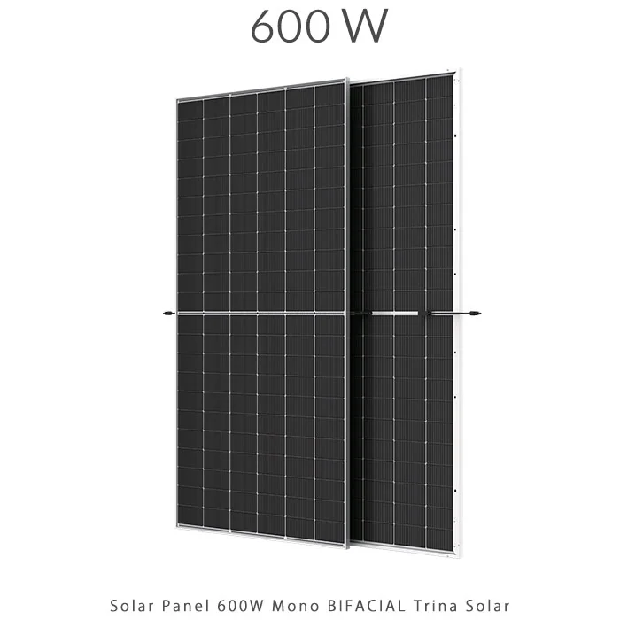 پنل خورشیدی 600 وات مونو کریستال مدل بایفشیال N-Type TOPCON برند TRINA SOLAR