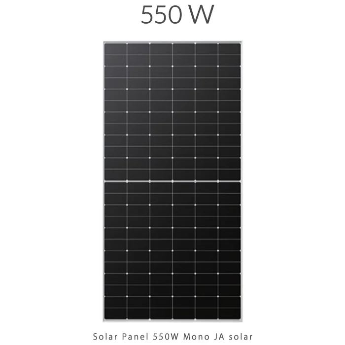 پنل خورشیدی 550 وات مونو کریستال برند JA SOLAR