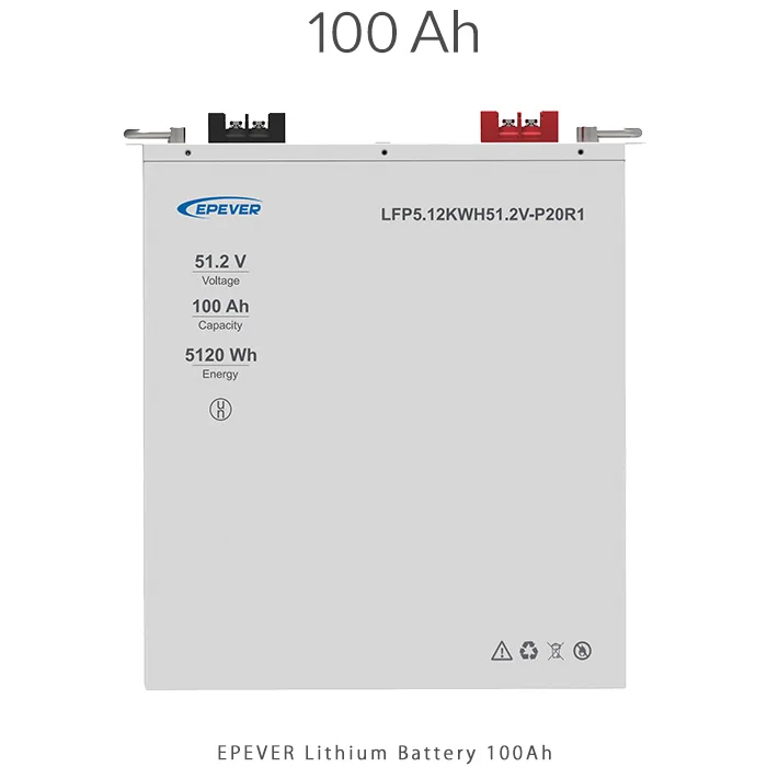 باتری لیتیوم 5 کیلووات ساعت برند EPEVER مدل LFP5.12KWH51.2V-P20R4