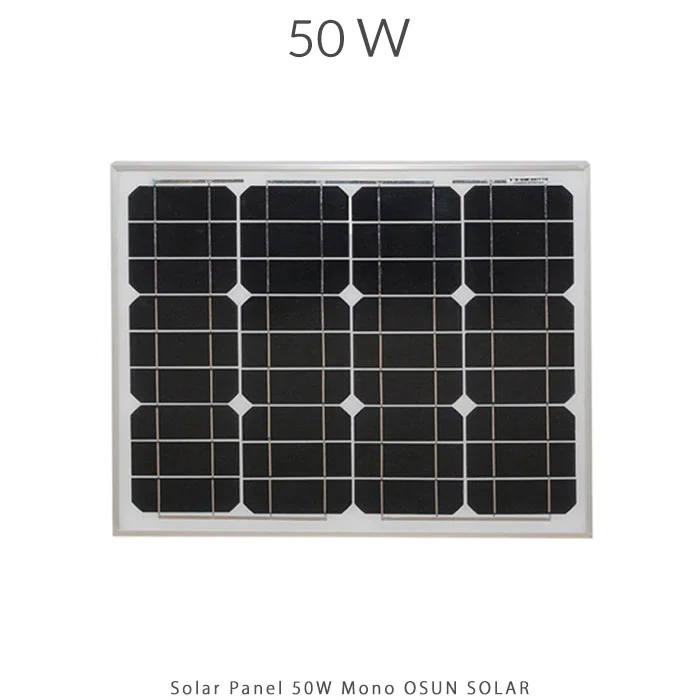 پنل خورشیدی 50 وات مونو کریستال برند OSUN SOLAR