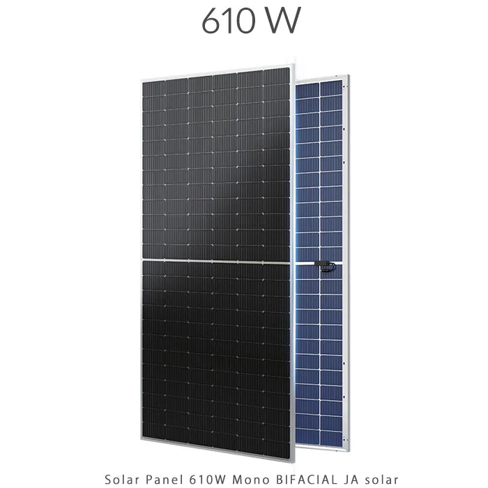 پنل خورشیدی 610 وات مونو کریستال مدل بایفشیال N-Type برند JA SOLAR