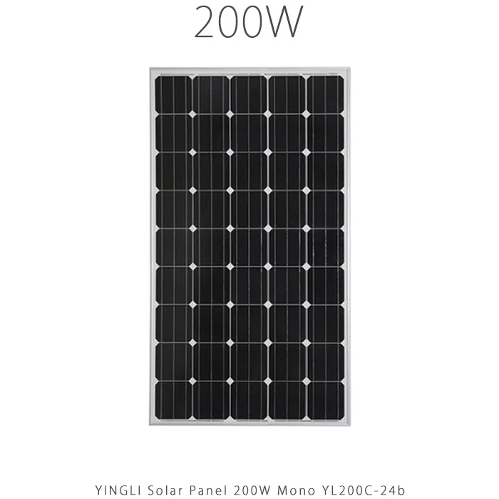 پنل خورشیدی 200 وات مونو کریستال برند YINGLI