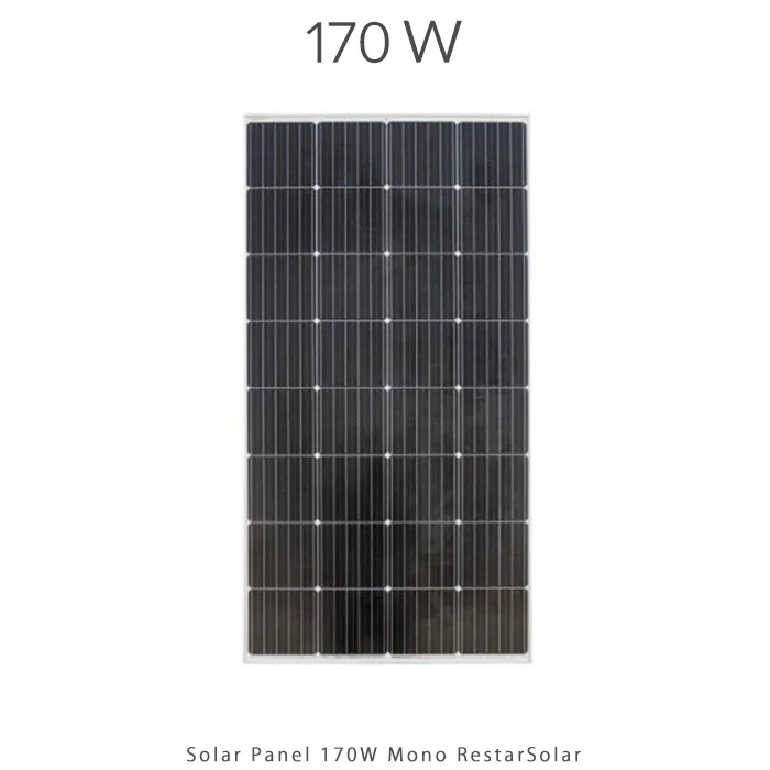 پنل خورشیدی 170 وات مونو کریستال برند RESTAR SOLAR
