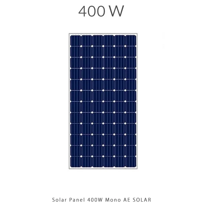 پنل خورشیدی 400 وات مونو کریستال برند AE SOLAR