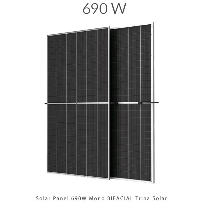 پنل خورشیدی 690 وات مونو کریستال مدل بایفشیال N-Type TOPCON برند TRINA SOLAR