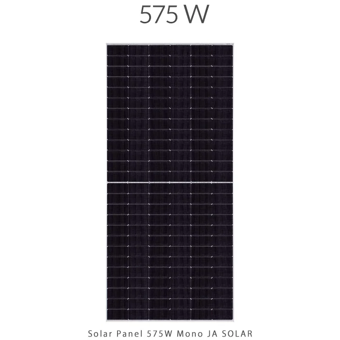 پنل خورشیدی 575 وات مونو کریستال برند JA SOLAR