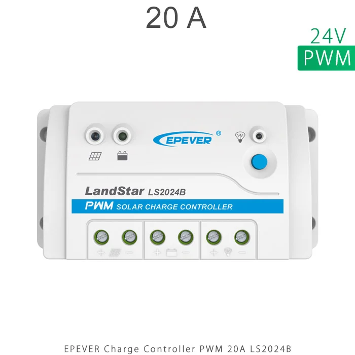 شارژ کنترلر 20 آمپر 24 ولت PWM مدل LS2024B برند EPEVER