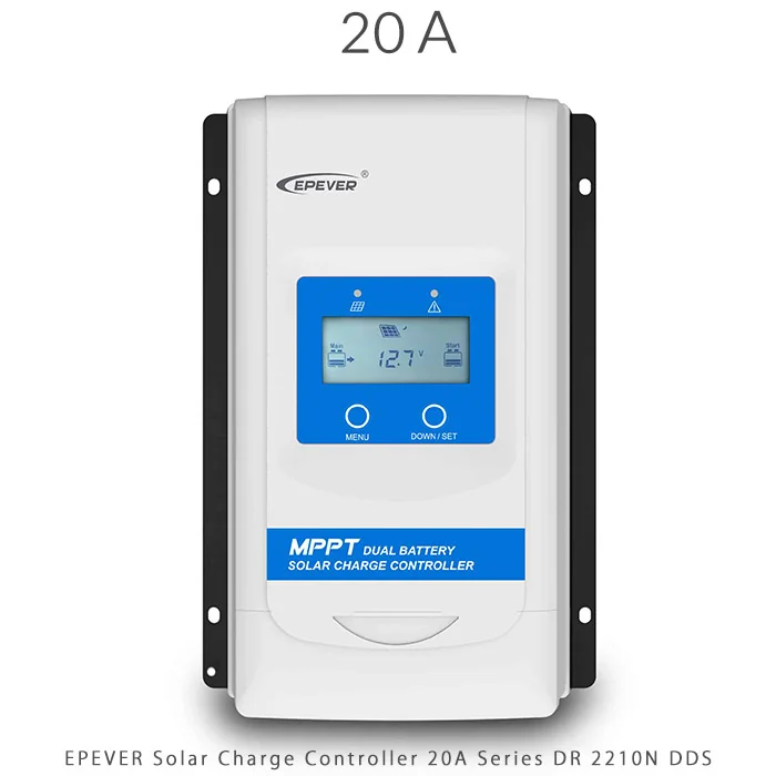 شارژ کنترلر 20 آمپر 12/24 ولت MPPT مدل DR 2210N DDS برند EPEVER