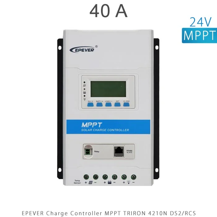 شارژ کنترلر 40 آمپر 24 ولت MPPT مدل TRIRON 4210N برند EPEVER